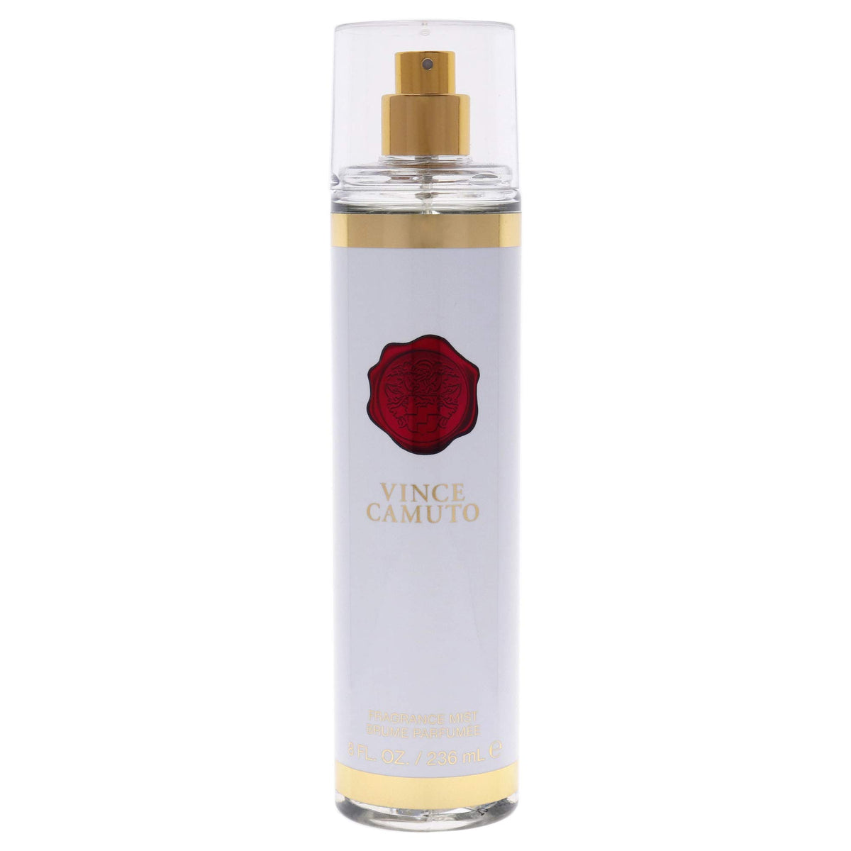 Vince Camuto Dreamy Floral scent bottle with elegant glass design.