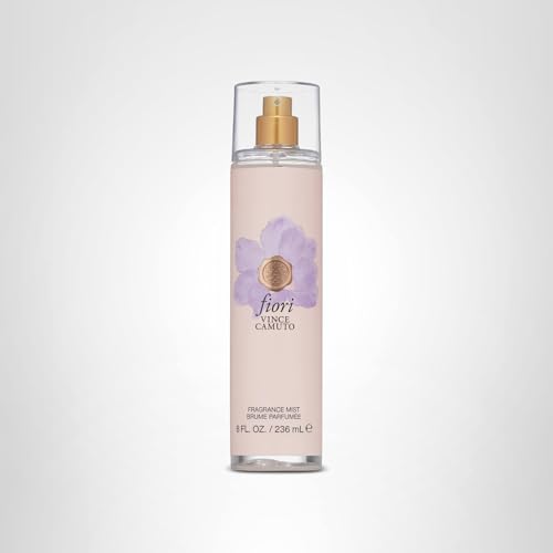 Vince Camuto Fiori packaging dimensions indicating compact 8 oz bottle for travel