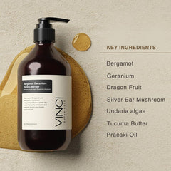 Sensación de limpieza e hidratación tras cada lavado de manos, Vinci Botanicals.