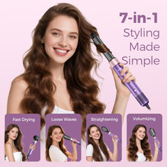 Vincofy round brush attachment adds bounce and lift for fuller-looking hair.
