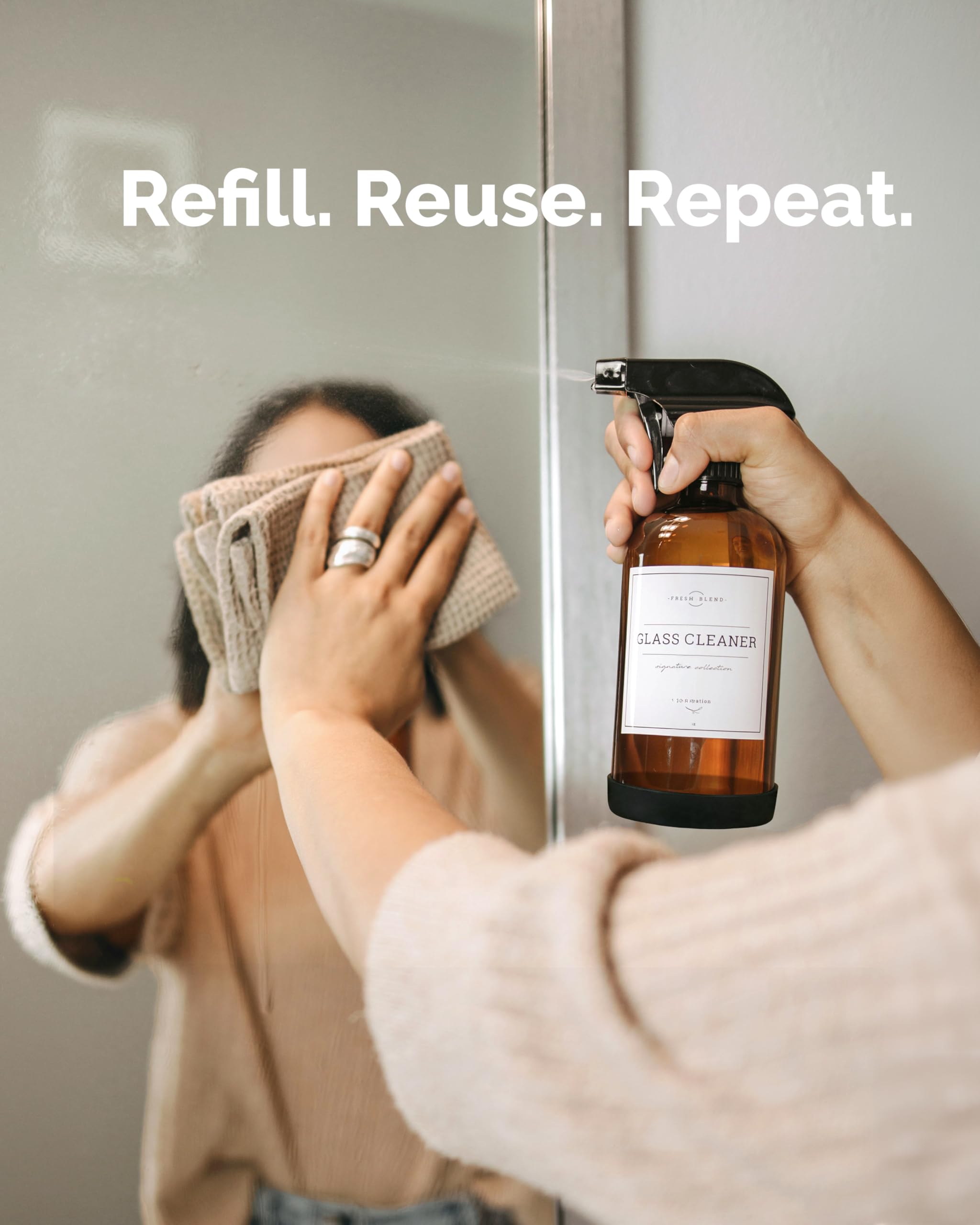 Vine Creations multi-purpose bottle in use for cleaning tasks