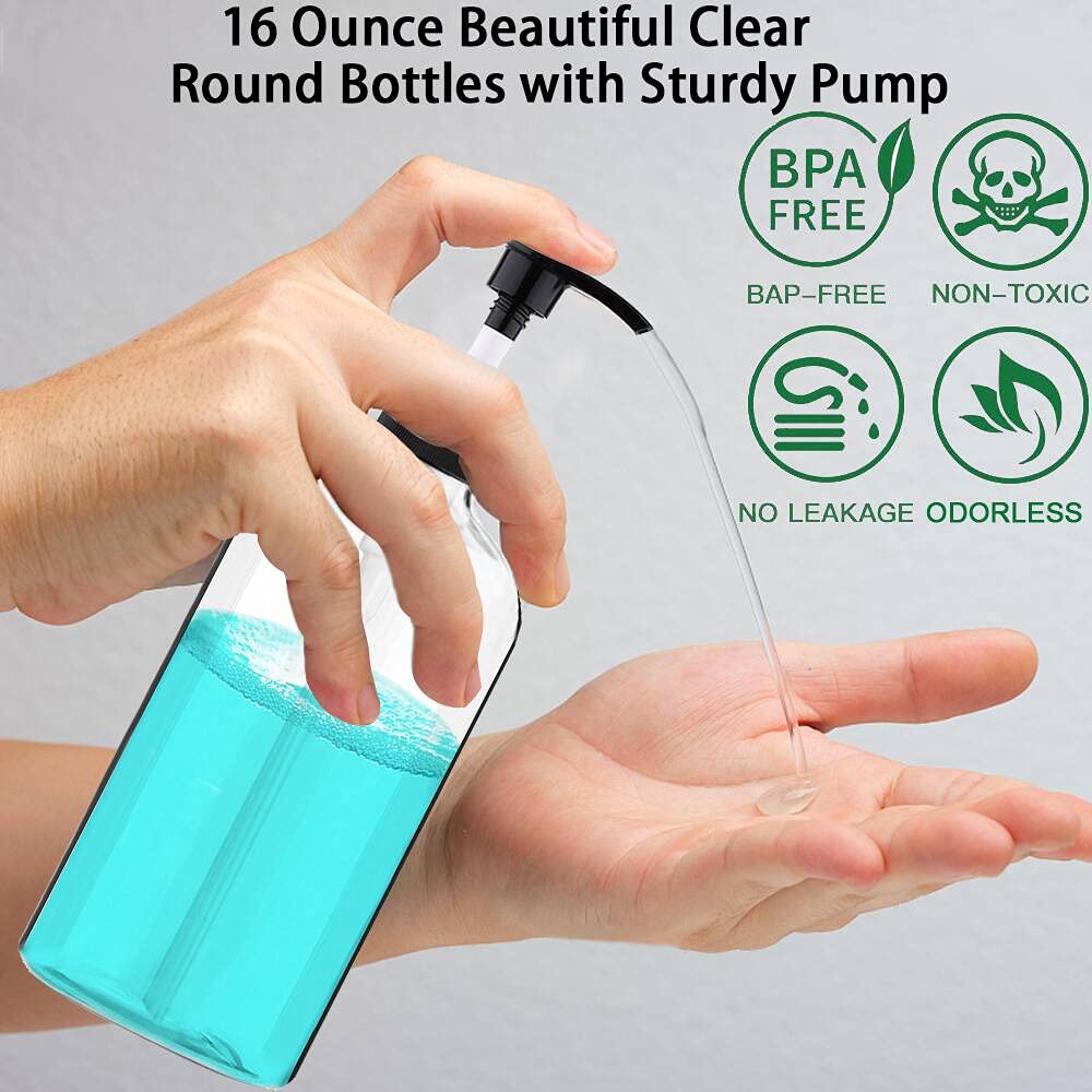 Vioetry no-leak pump design helps prevent drips after use.