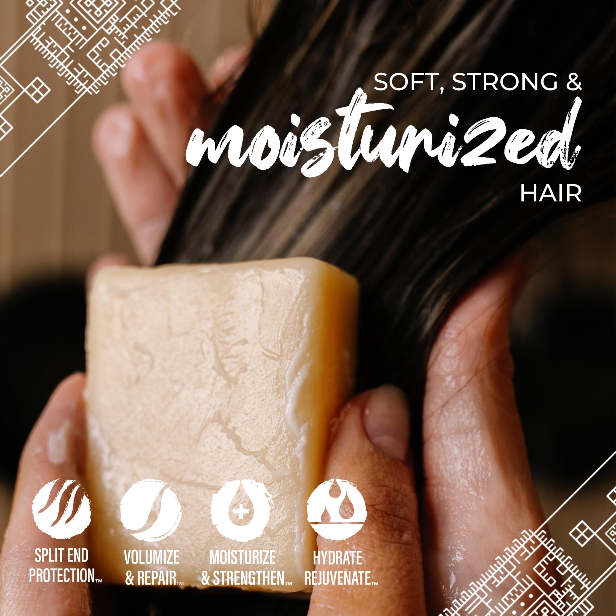 Acondicionador Viori en barra sin-plástico cuida el cabello y el planeta.