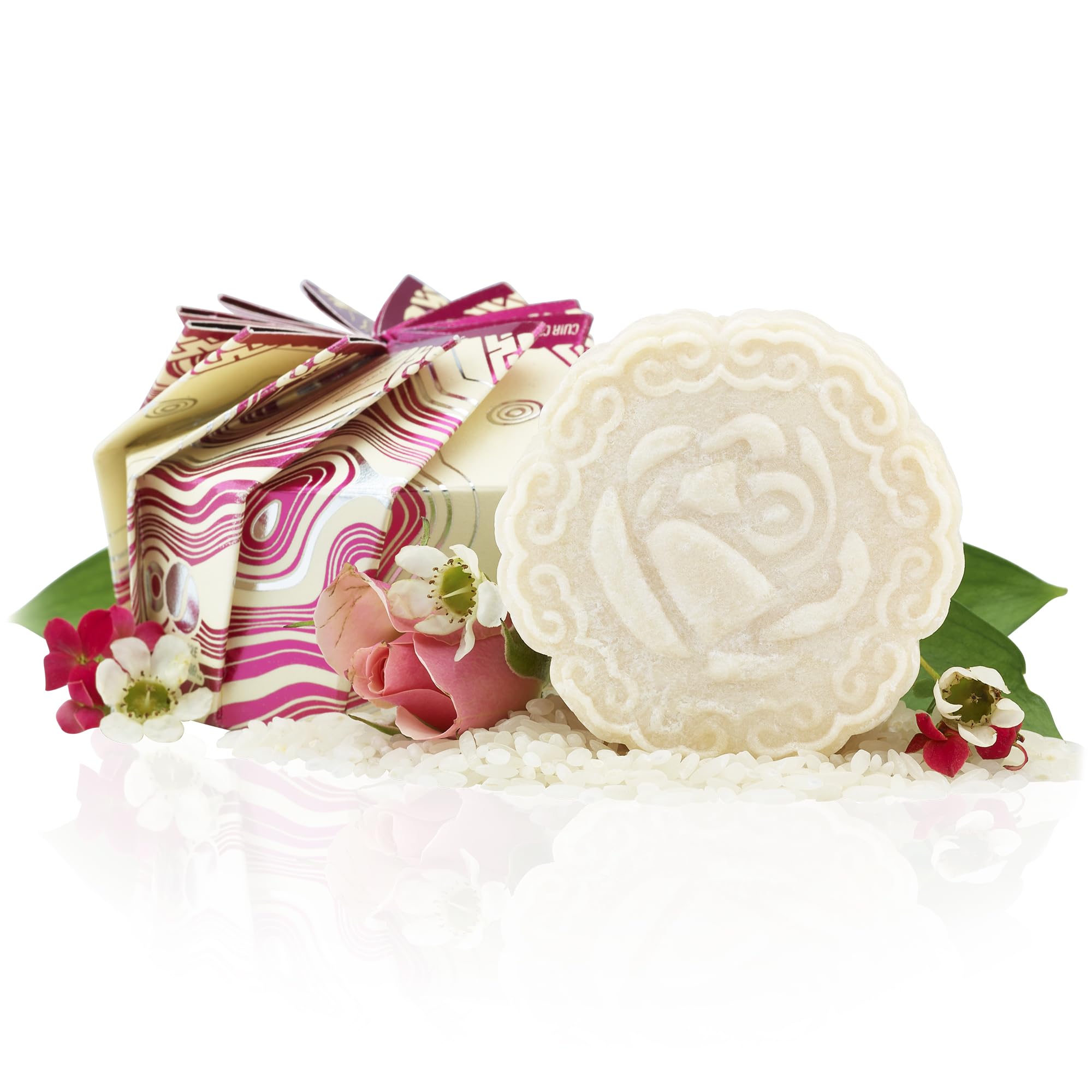 Viori barra champú sólido manzanilla-rosa: cabello suave y nutrido.