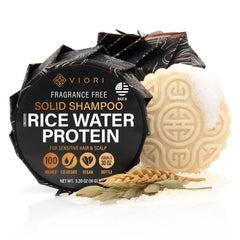 Viori Native Essence Shampoo Bar en presentación práctica sin frascos, ideal para viajes.