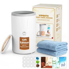 VIPBATH 20L towel warmer in premium gift box for a spa-like unboxing experience.