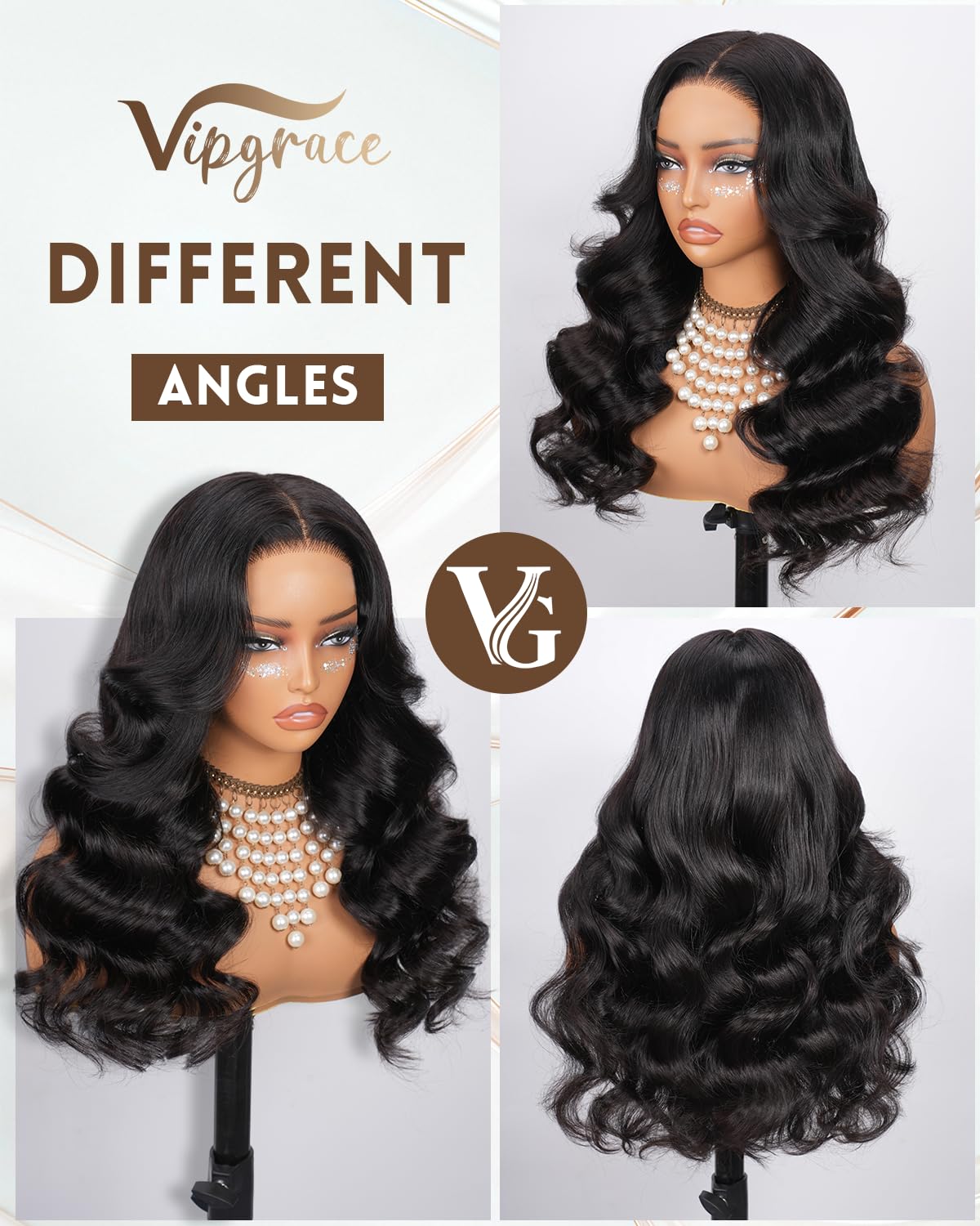 Vipgrace 5x5 lace part options for versatility