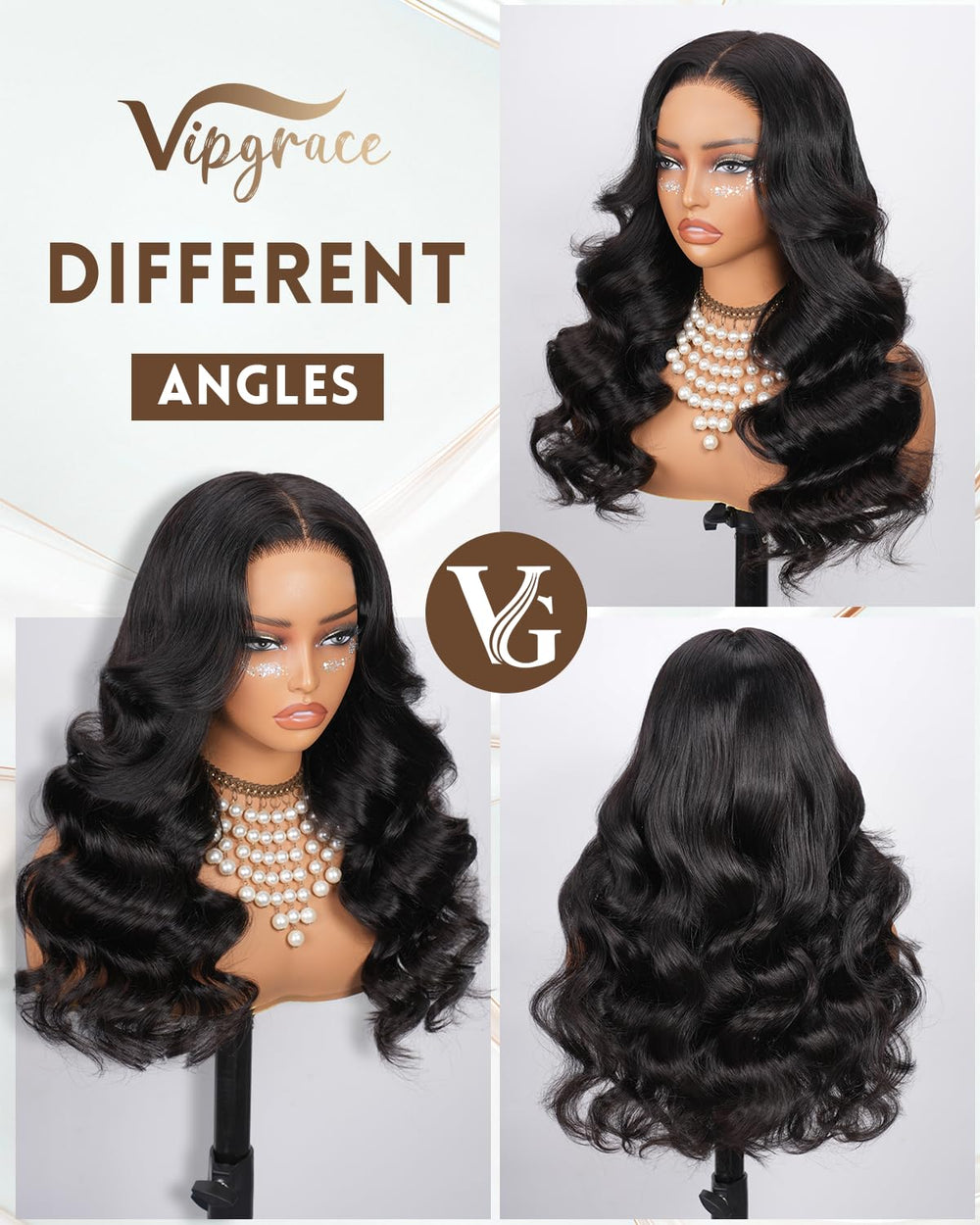 Vipgrace 5x5 lace part options for versatility