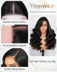 Vipgrace body wave texture for natural movement