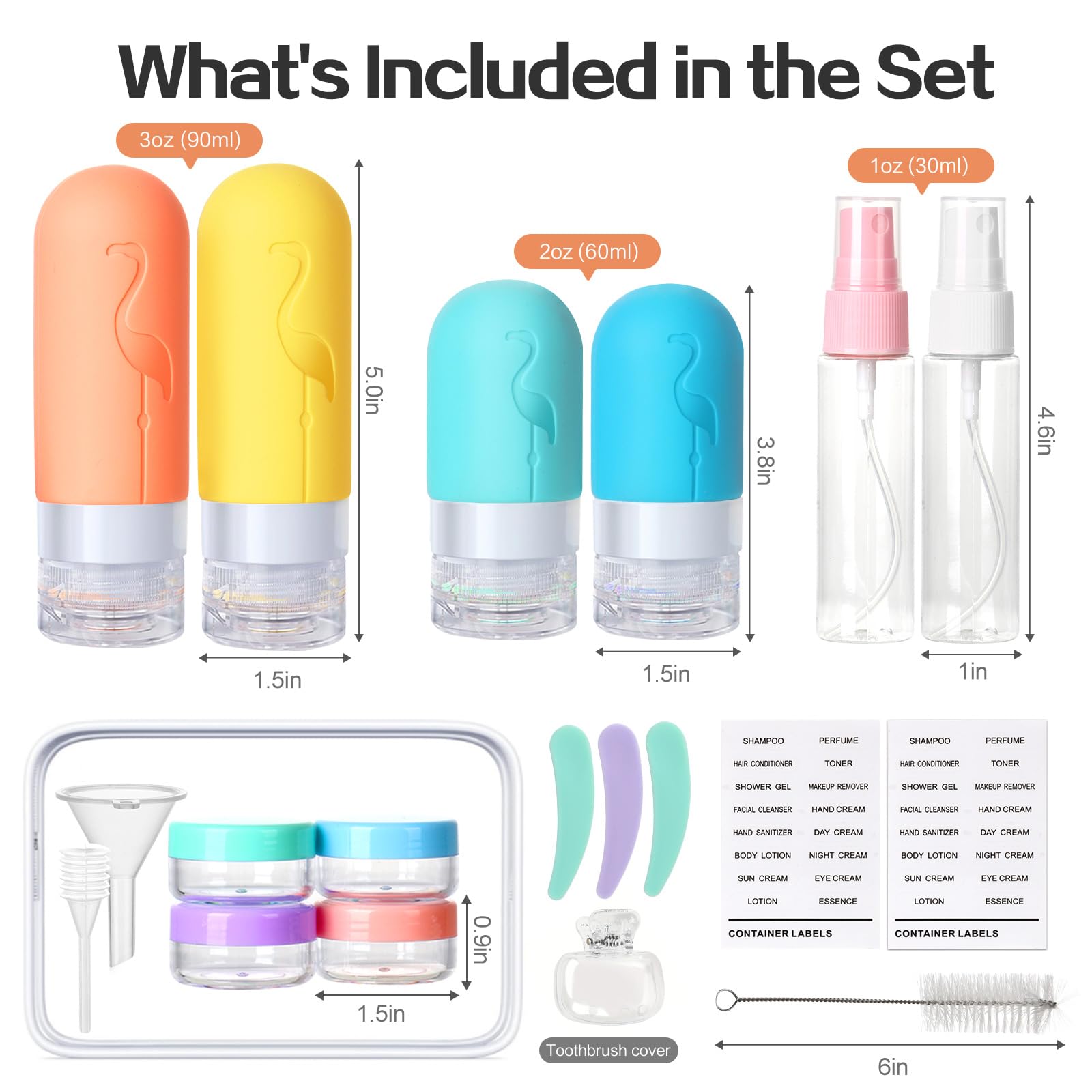 Vipop leak-proof travel bottles design with silicone seal and anti-spill valve