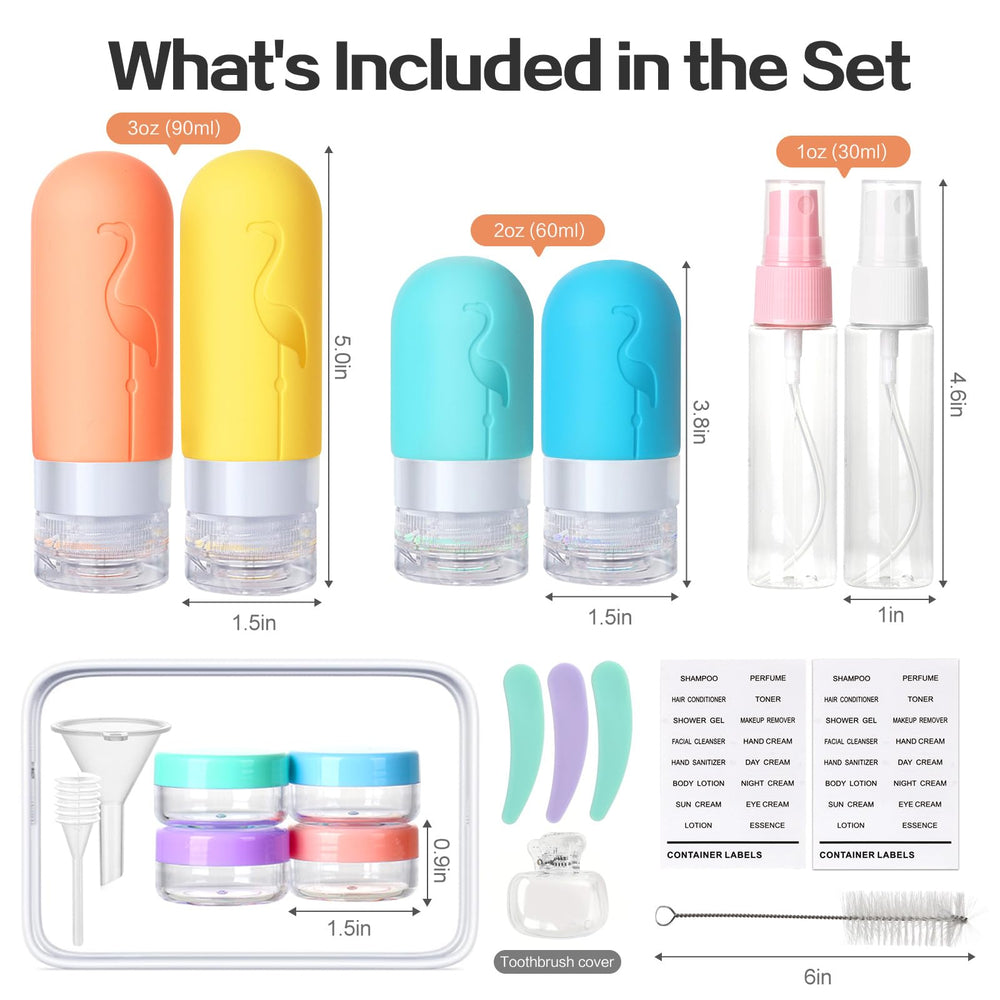 Vipop leak-proof travel bottles design with silicone seal and anti-spill valve