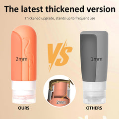 Vipop wide-mouth travel bottles for effortless filling and cleaning