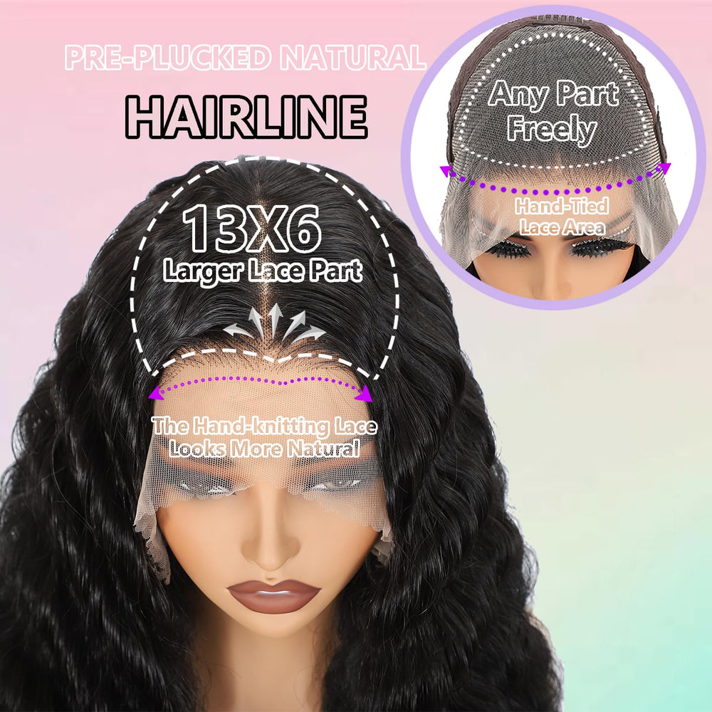 VIPPRETTY glueless cap with adjustable straps and combs for secure comfort.