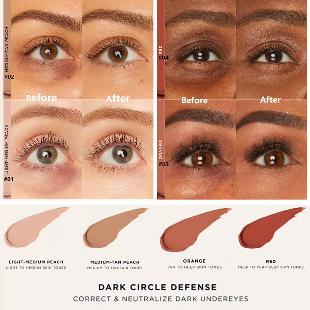 VIPUDA Accusly CC Ojos - Tono melocotón claro/medio: neutraliza sombras