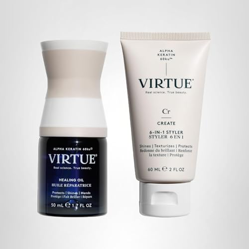 VIRTUE Bundle display-ready with all-in-one hair care solution
