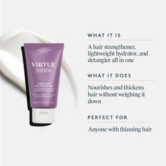Desenredante Virtue Flourish para cabello fino, manejo más fácil.