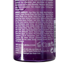 Virtue Flourish Density Booster bottle close-up highlighting vegan formula.