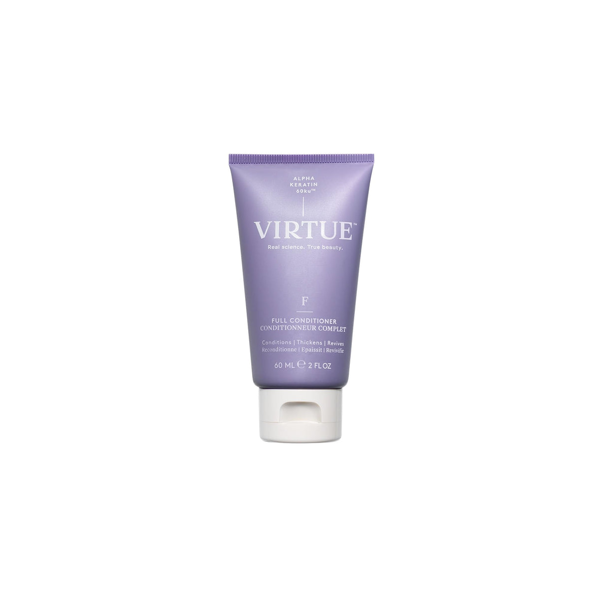 VIRTUE Full Volume Conditioner bottle showing lightweight lift for fine hair