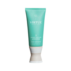VIRTUE Recovery Conditioner bottle shows keratin 60ku application for hair repair.