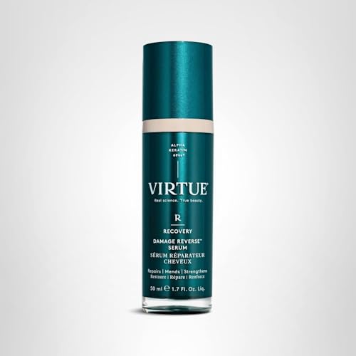 VIRTUE Recovery Damage Reverse Hair Serum close-up of cream-to-serum formula.