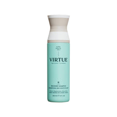 VIRTUE Recovery Shampoo bottle front highlights sulfate-free formula for damaged hair