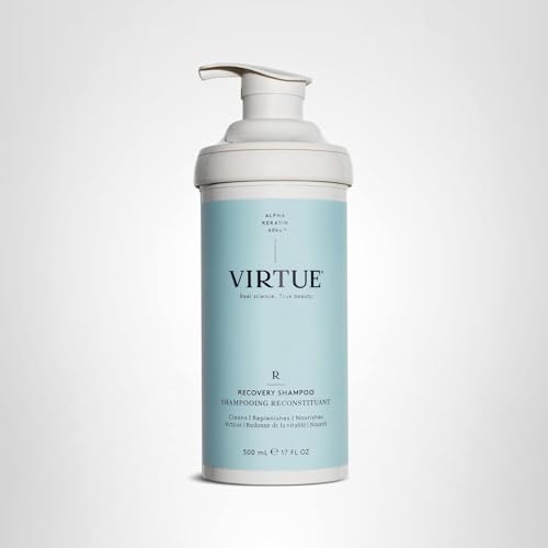 VIRTUE Recovery Shampoo towel-dried hair looks more manageable and silky.