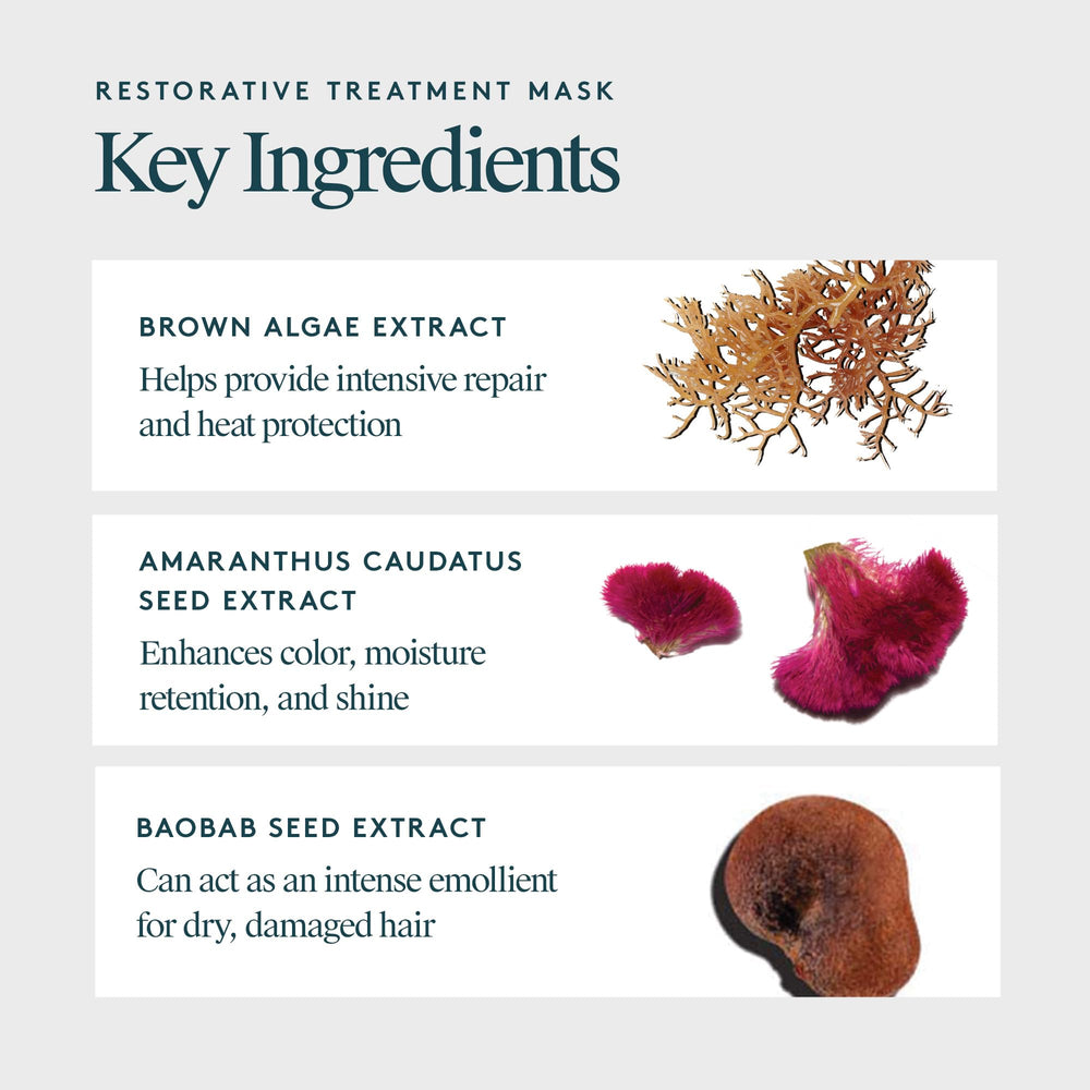 Hands applying VIRTUE mask through mid-lengths for even coverage