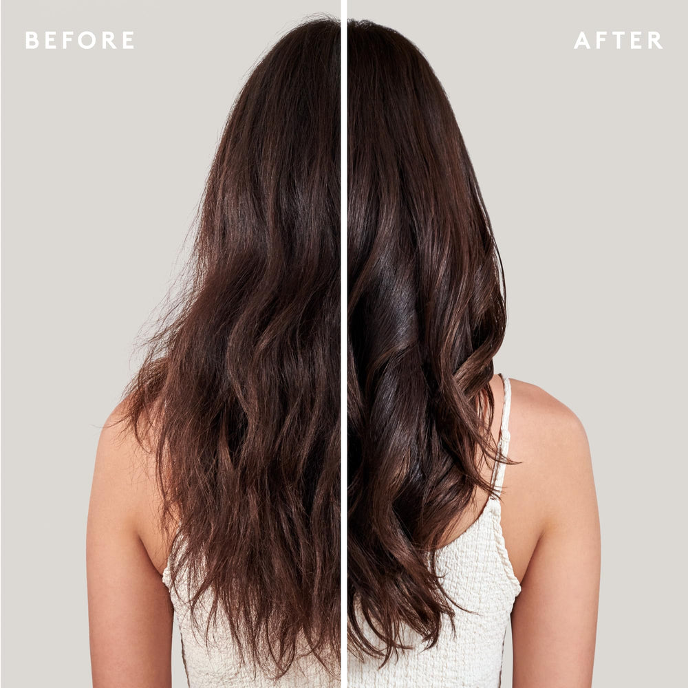 Virtue Smooth Conditioner in shower usage demonstrating quick rinse