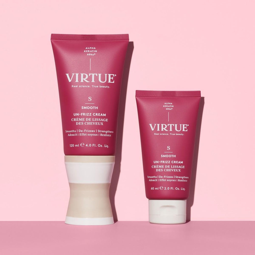 VIRTUE Virtue Un-Frizz delivers frizz-free look in humid conditions