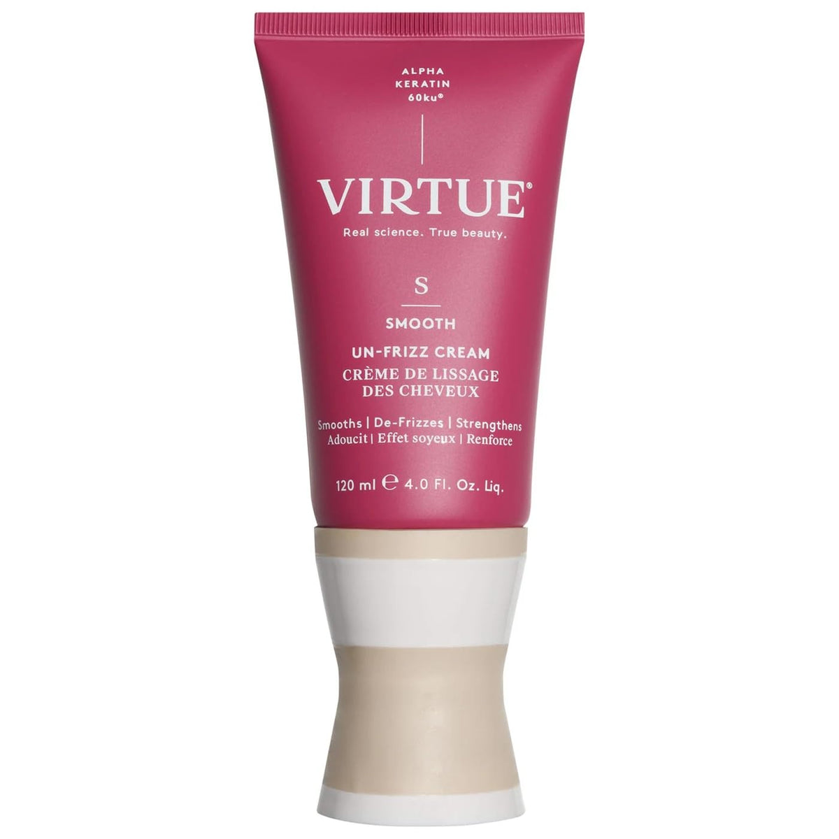 VIRTUE Virtue Un-Frizz bottle pour for quick frizz control in humidity