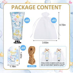 VISCOO bolsas de organza y etiquetas, regalo elegante para invitados de fiesta del bebé.