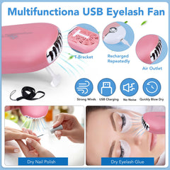 Viscoo lash fan enables even adhesive distribution during practice