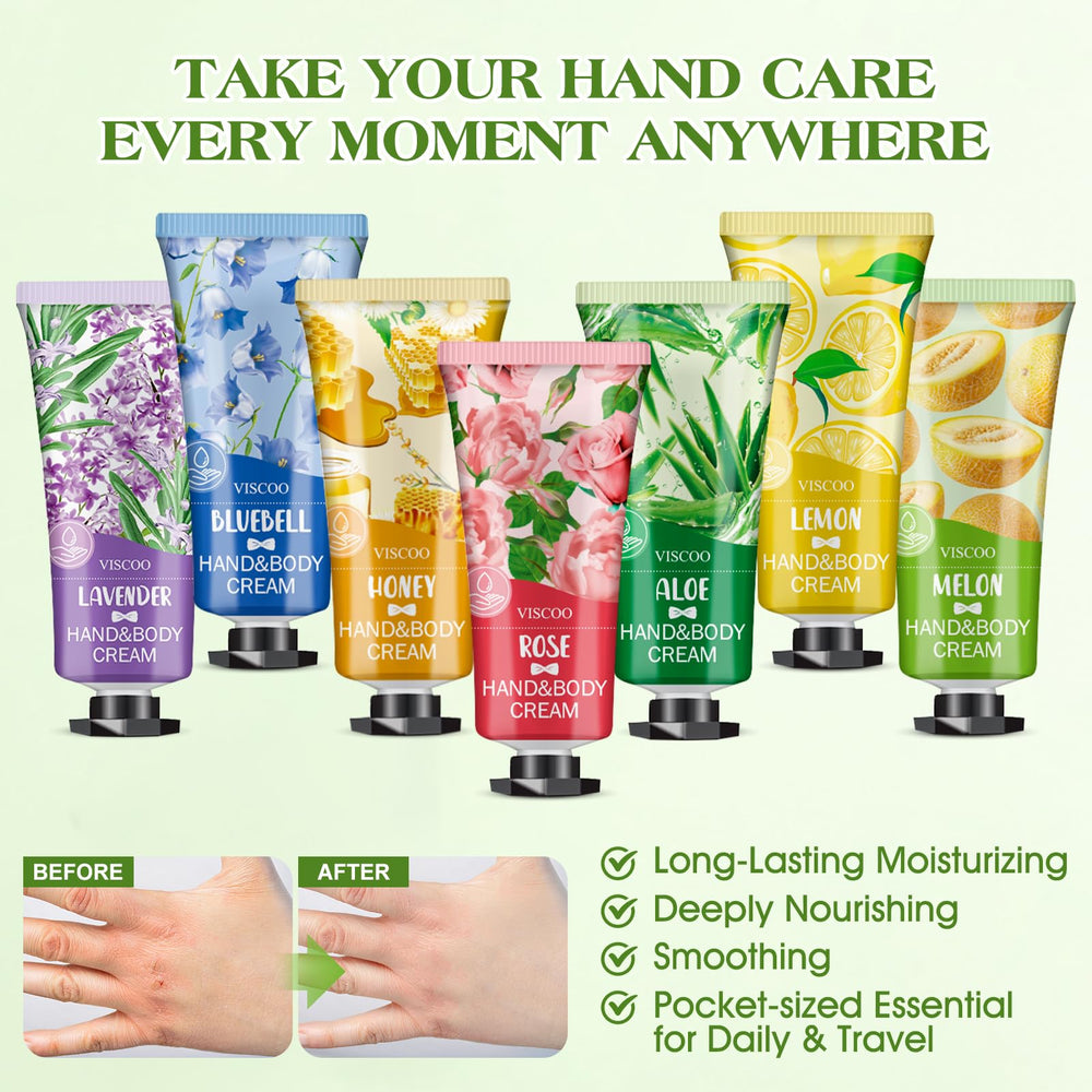 VISCOO rose-scent hand cream in a soft, conditioning tube.