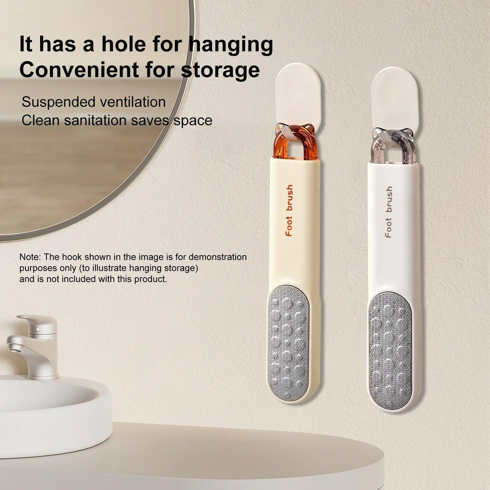 VISDOLL dual-sided file helps prep feet after soaking.