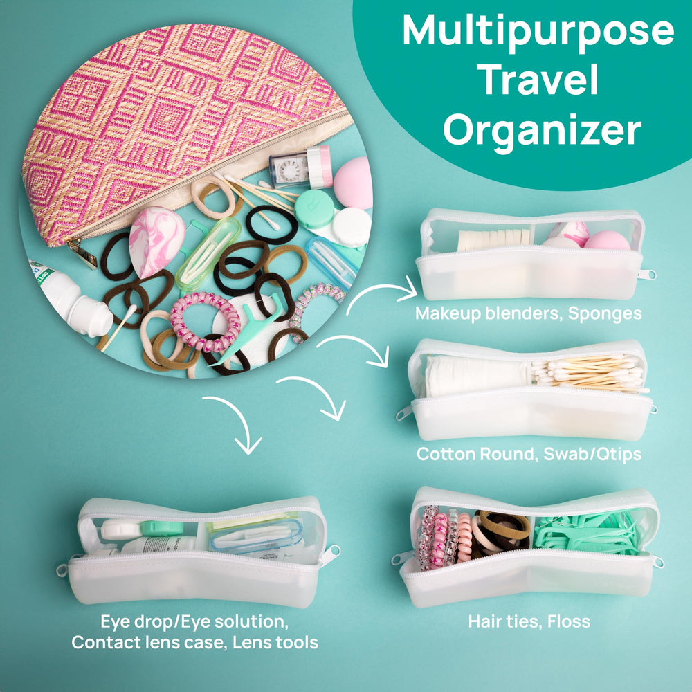 Visfresh dual-zipper secure case ensures items stay in place