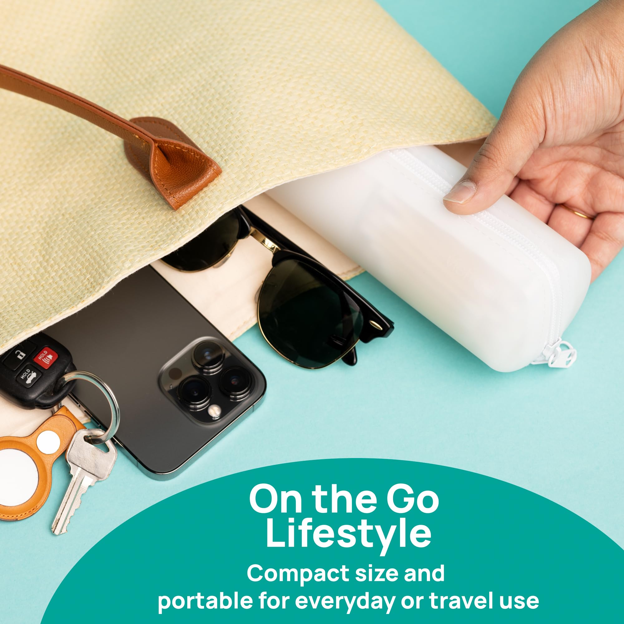 Visfresh purse-organization travel case for quick styling items