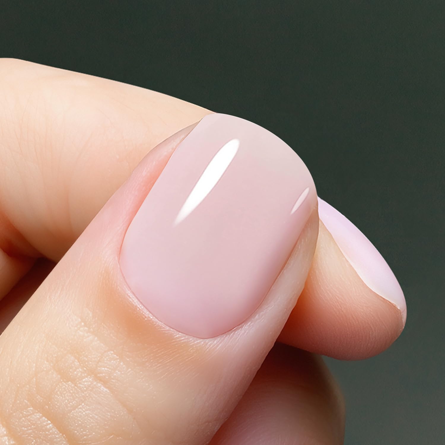 Vishine 1361 nail swatch displaying soft pink tone for versatile looks.
