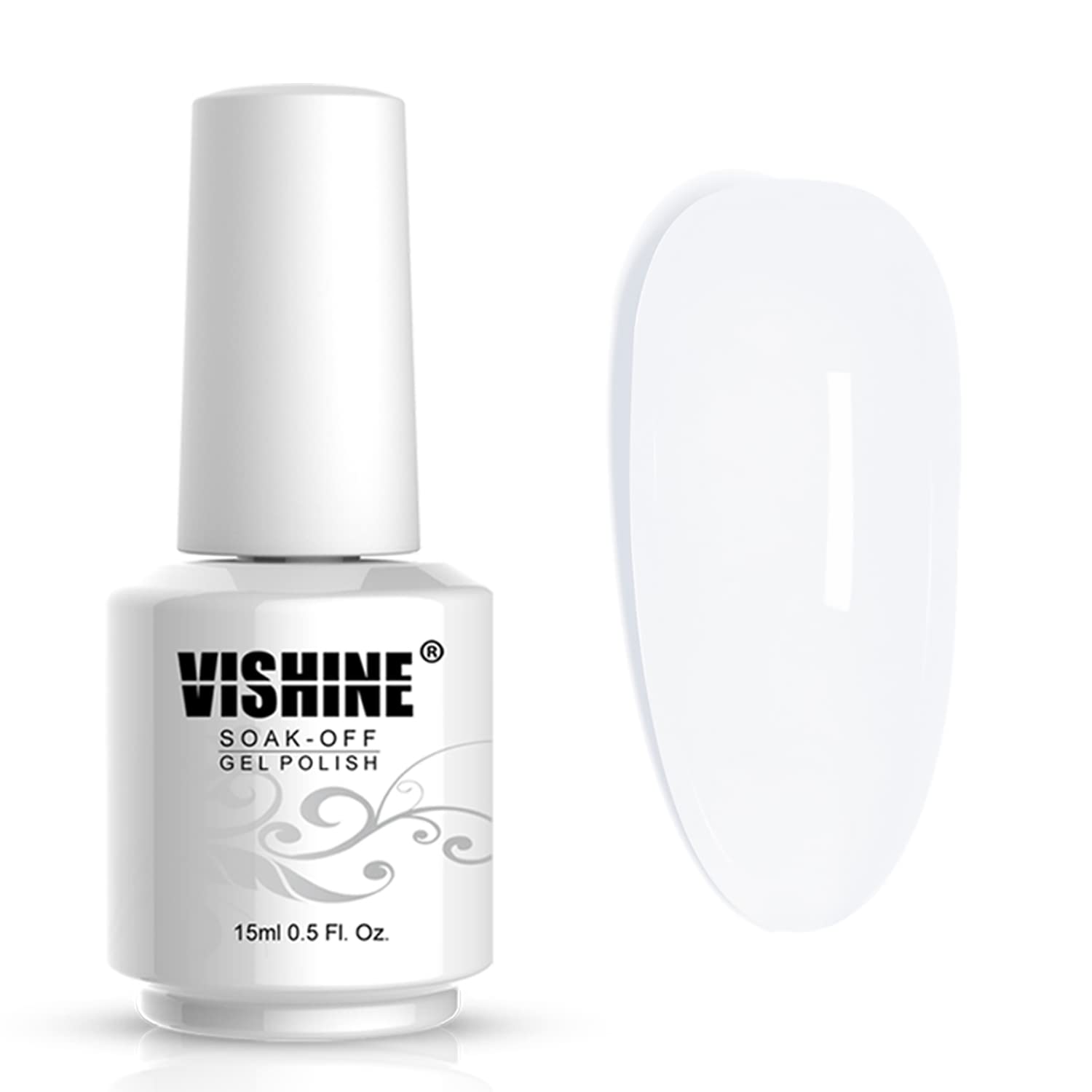 Vishine gel polish with mirror shine finish on nails