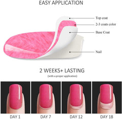 Vishine magenta purple manicured nails display durable shine and smooth finish.