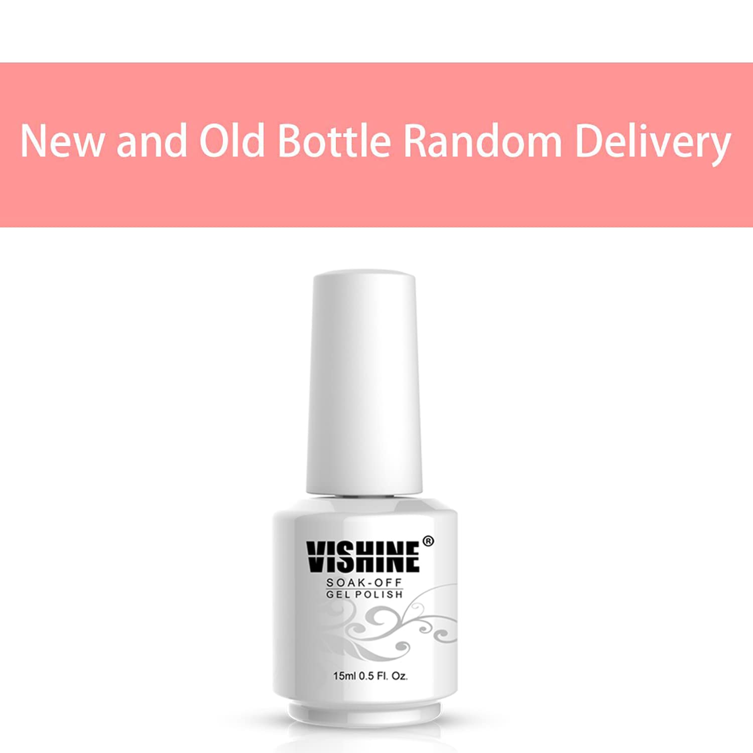 Vishine Pure White gelpolish no-shrink edge close-up