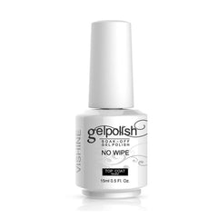 Vishine Top Coat 15ml bottle closeup for a durable, high-gloss manicure.