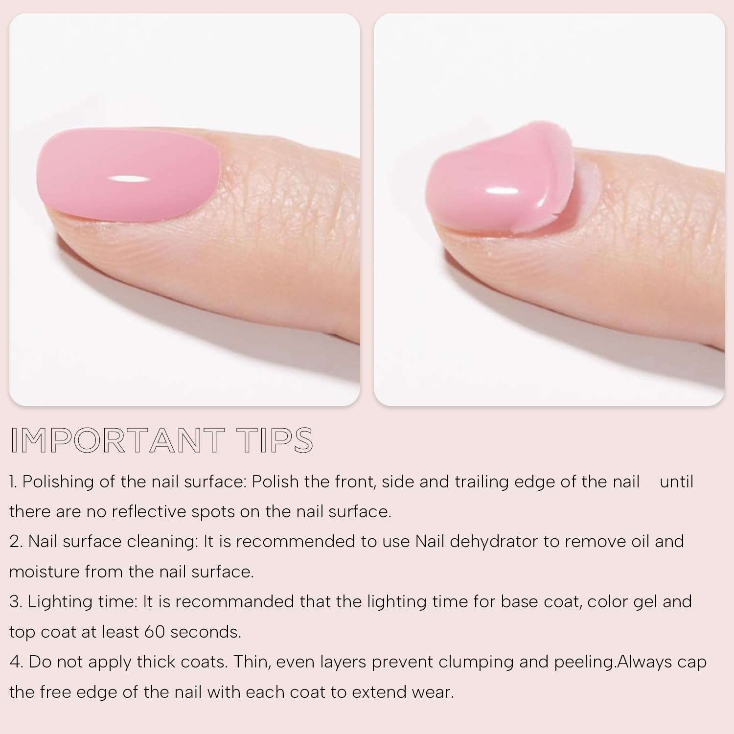 Vishine Top Coat 15ml long-lasting shine on a professional manicure.