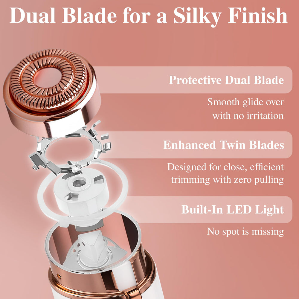 VISOFO facial hair remover cheeks jawline delivers even feel and clean results.