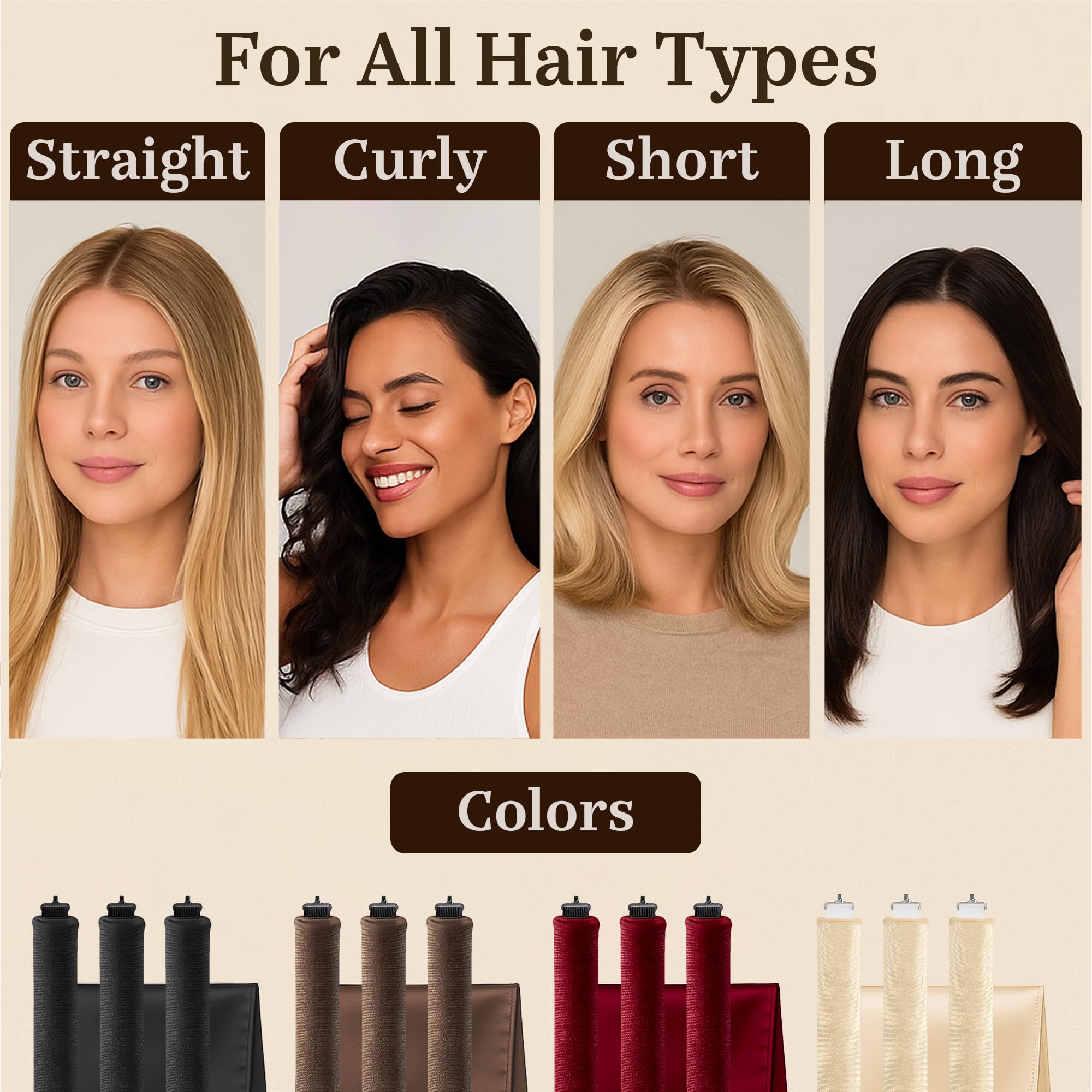 VISOFO handcrafted heatless curlers offer a gentle styling option.