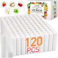 VISRIE 120-Pack Lip Balm Tubes – Unlabeled, 5 Flavors for DIY Gifts