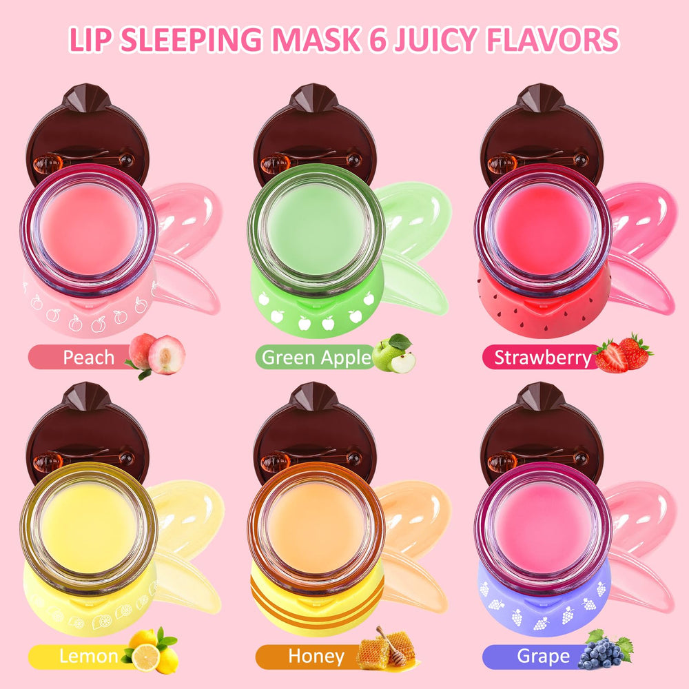 VISRIE honey pot lip mask highlight cute jar design and overnight hydration.