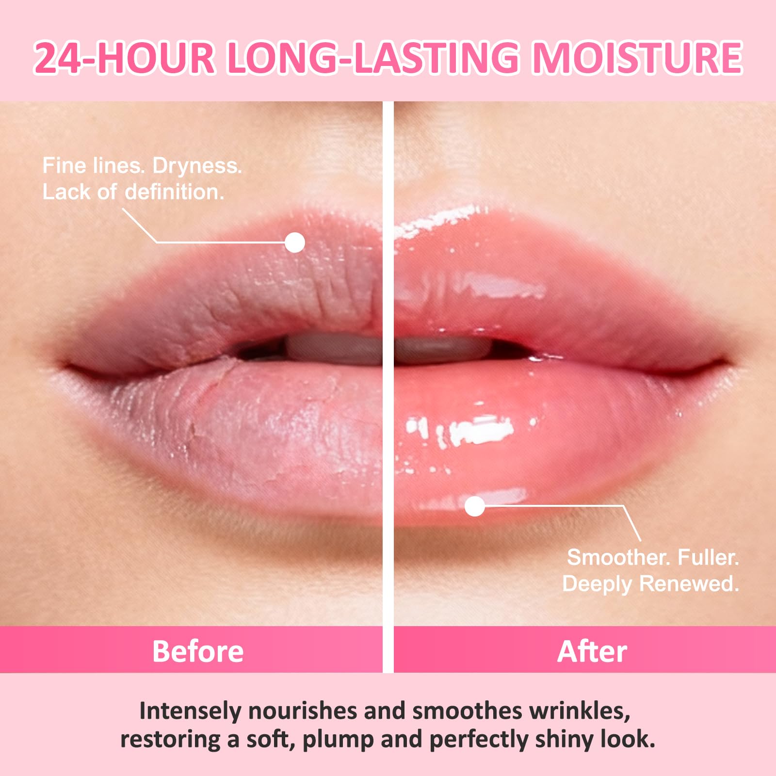 VISRIE mascarilla nocturna para labios secos durante la noche.
