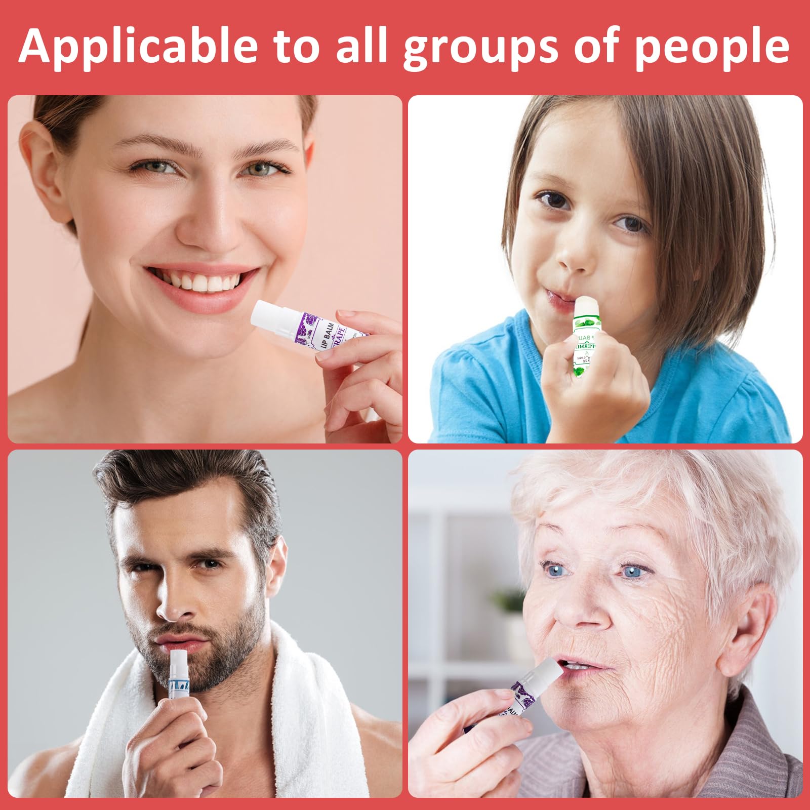 Apply VISRIE lip balm for a light glossy finish