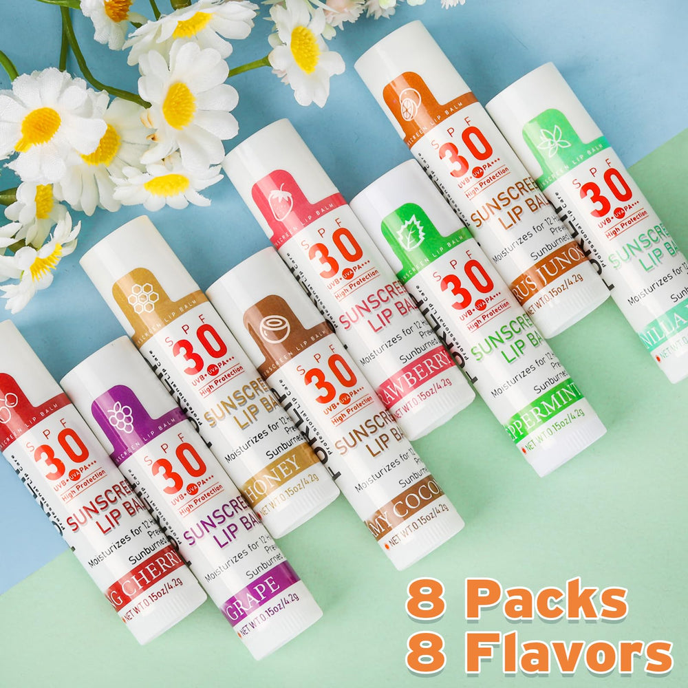 VISRIE Vitamin E enriched lip balm emphasizes daily lip care.