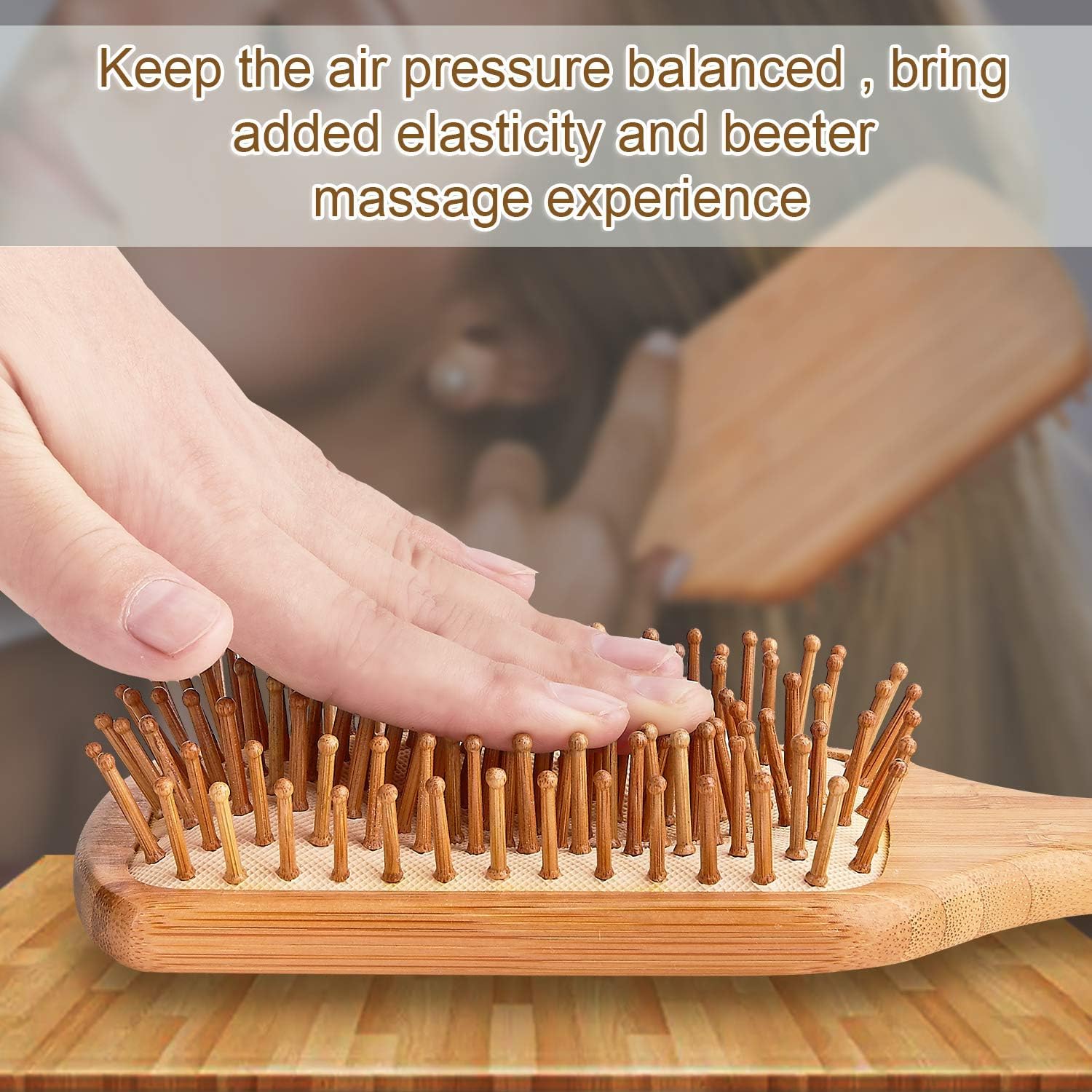 Vista Bamboo Brush Hands Using demonstrates comfortable grip and smooth glide